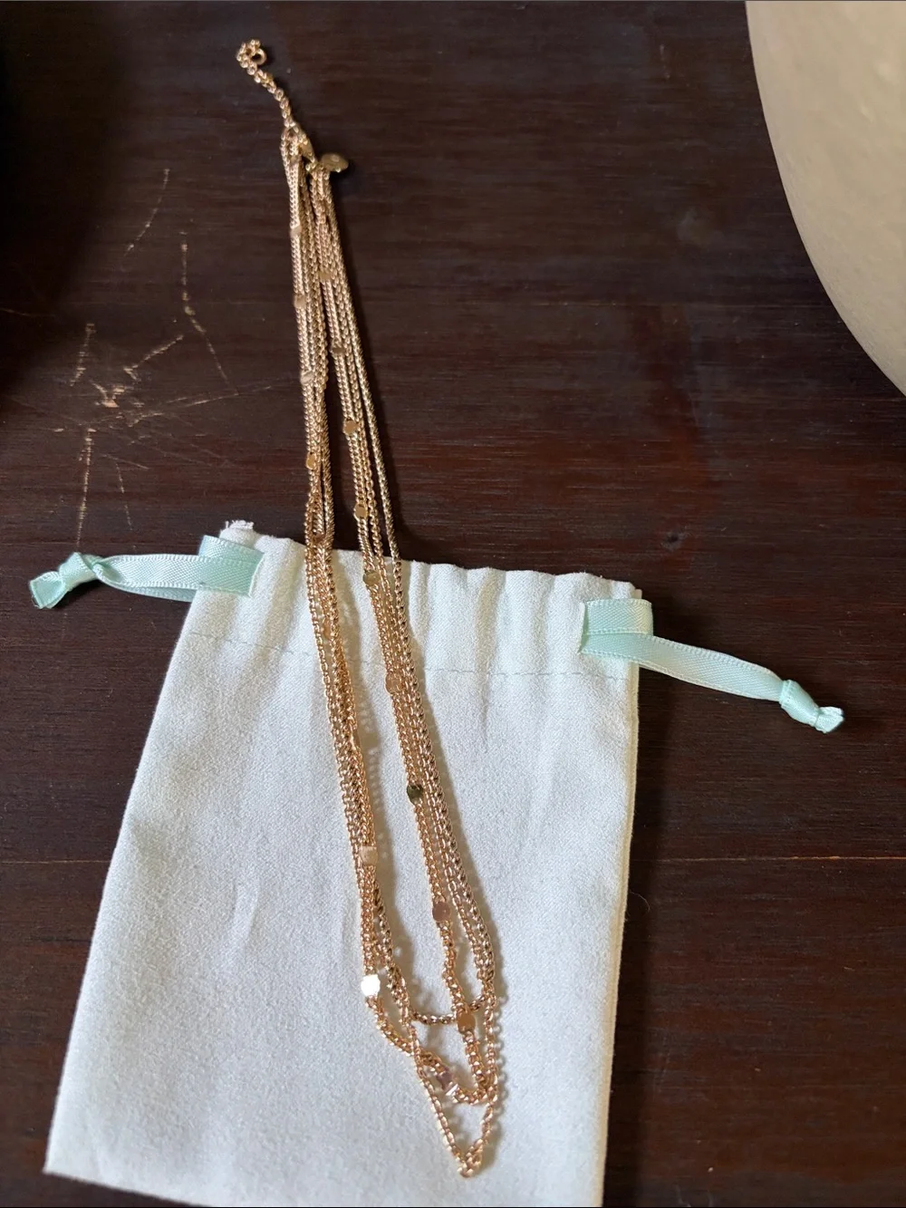 J. Crew Gold Multi-Layered Chain Necklace